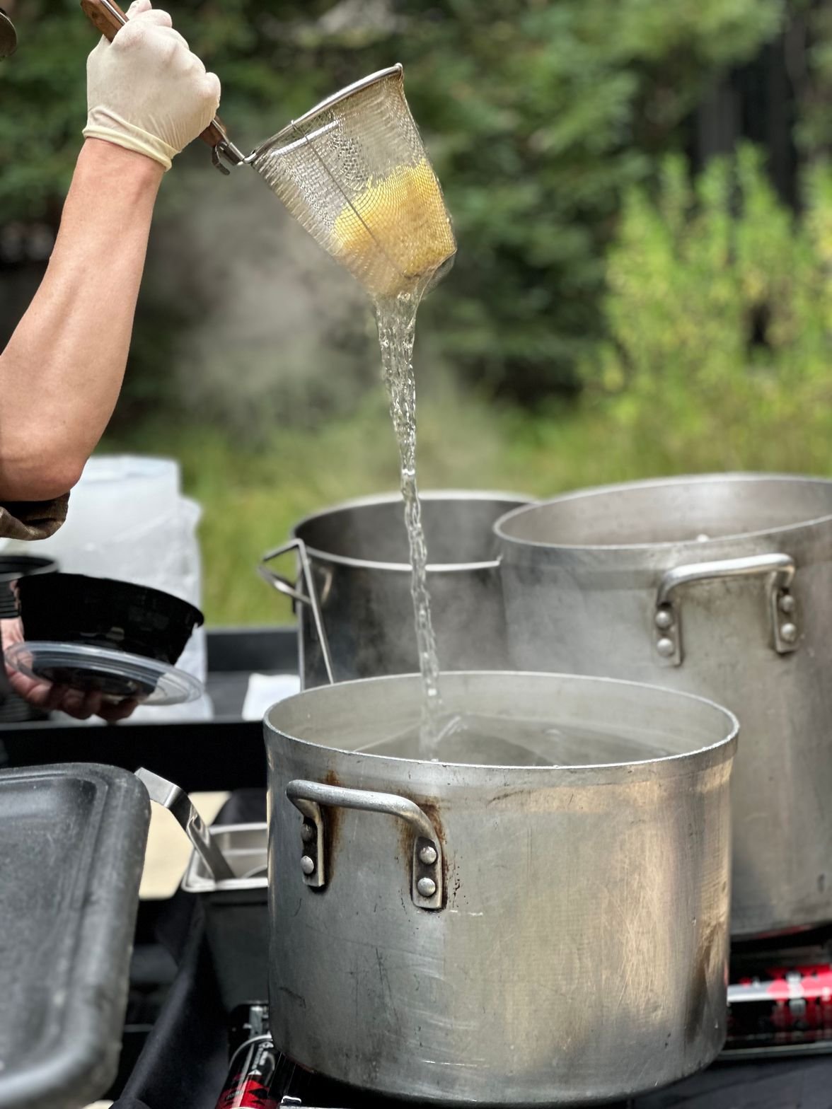 Chocolate fountain Valentine's Day dessert station