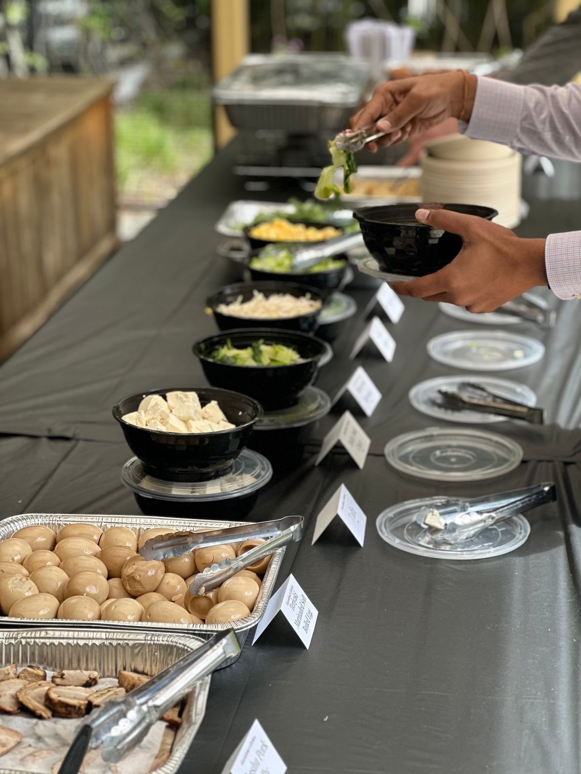 Colorful fruit display tray